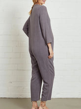 Load image into Gallery viewer, Loose Casual Long Sleeve Solid Color Pregnant Women&#39;s Jumpsuit