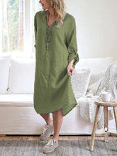 Load image into Gallery viewer, Cotton and Linen Casual Dress