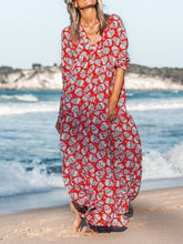 Load image into Gallery viewer, Bohemian Vintage Casual Loose Vacation Beach Dress