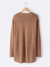 Load image into Gallery viewer, V-neck Knitted Irregular Long Sleeve Sweater