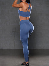 Load image into Gallery viewer, Slim Fit One Shoulder Yoga Sports Suit