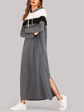 Load image into Gallery viewer, Loose Casual Daily Long Sleeve Hooded Long Dress