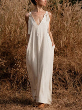 Load image into Gallery viewer, Casual Basic Solid Color Banded Loose Jumpsuit