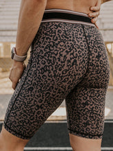Load image into Gallery viewer, Women Stylish Leopard Yoga Shorts Elastic Band Sport Leggings