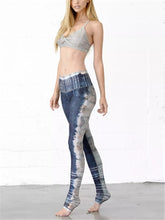 Load image into Gallery viewer, Vintage Ink Print High Rise Yoga Pants