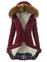 Load image into Gallery viewer, Hooded Pocket Padded Warm Coat