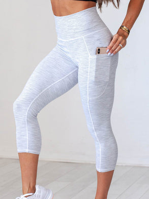 Women Sport Yoga Leggings High Waist Legging with Pocket