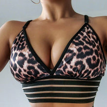 Load image into Gallery viewer, Sexy Leopard Print Yoga Tank Shorts Set