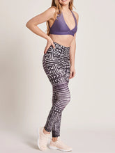 Load image into Gallery viewer, High Waist Hip Geometric Print Yoga Tights