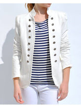 Load image into Gallery viewer, Autumn and Winter Slim Double-Breasted Solid Color Long-Sleeved Small Blazer