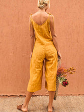 Load image into Gallery viewer, Fashion Casual Sling Plain Lace-Up Halter Jumpsuit