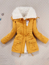 Load image into Gallery viewer, Winter Slim Mid-length Jacket Thick Hoodie