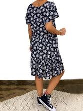 Load image into Gallery viewer, Stylish Floral Loose-Sleeved Dress