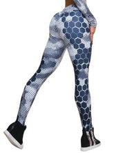 Load image into Gallery viewer, Sexy Honeycomb Print High Waist Yoga Pants