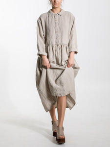 Cotton and Linen Casual Dress