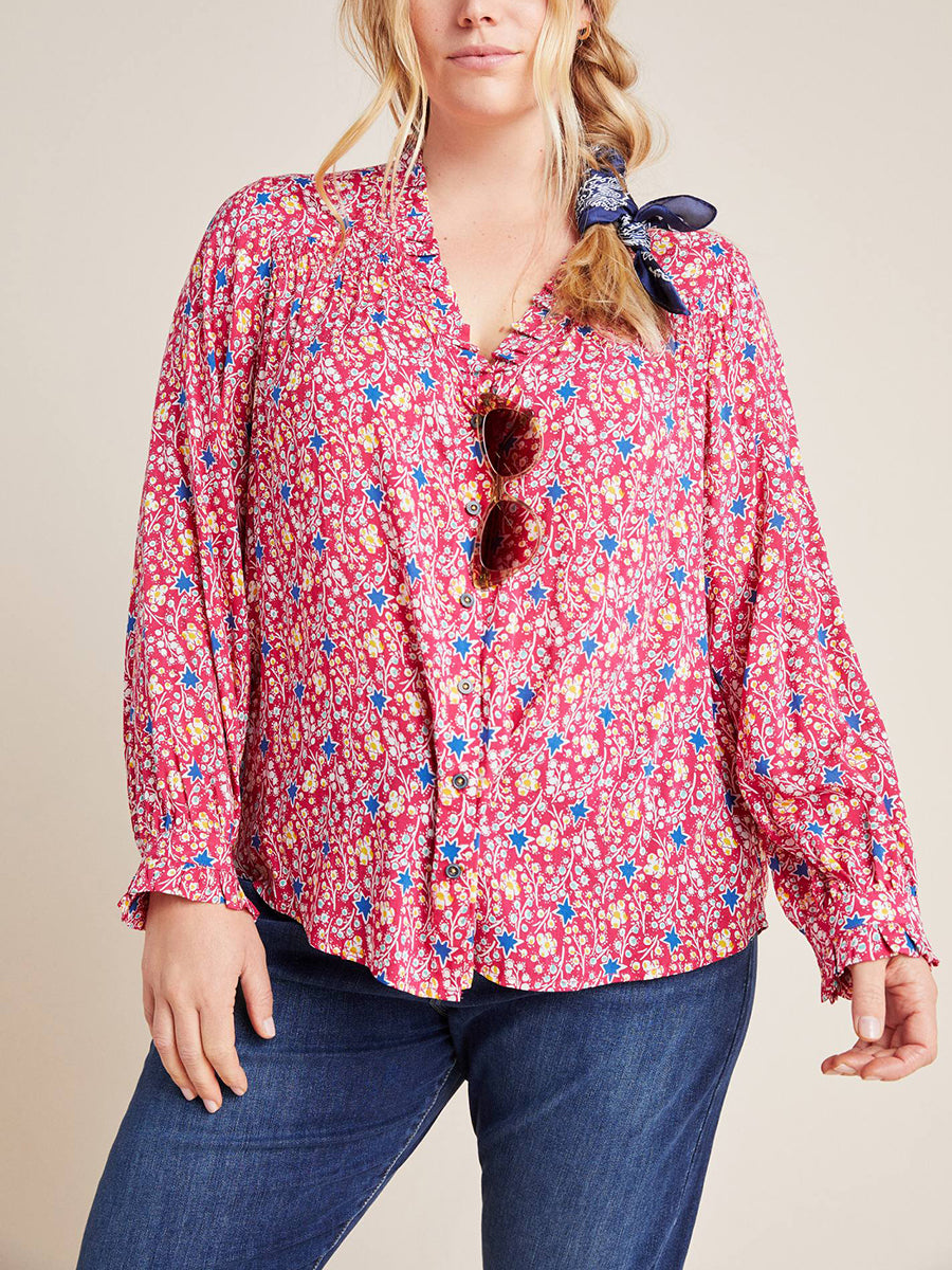 Plus Size Marisol Ruffled Blouse