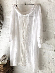 Cotton and Linen Casual Dress