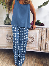 Load image into Gallery viewer, Casual Loose Blouse Polka Dot Pants Set Women’s Suit