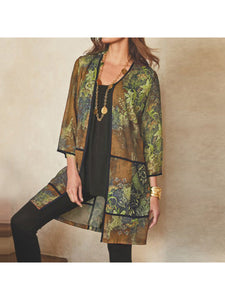 Stylish Spring Printed Jacket Cardigan Elegant