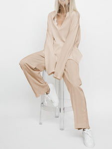 Casual Loose Comfortable Soft Top Trouser Suit