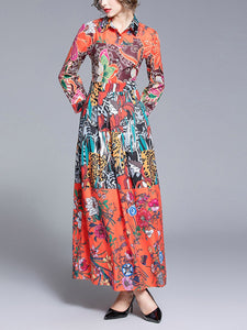 Slim and Slim Versatile Positioning Print Dress