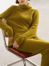 Load image into Gallery viewer, Loose Casual Turtleneck Long Sleeve Pants Two Piece Set