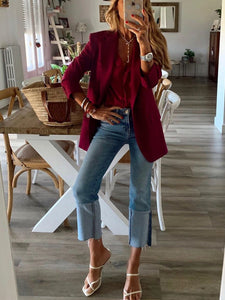 Small Burgundy Blazer