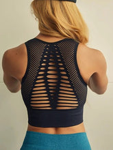 Load image into Gallery viewer, Sexy Yoga Seamless Openwork Fitness Bra