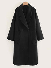 Load image into Gallery viewer, Lapel Collar Pocket Side Overcoat