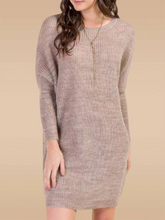 Load image into Gallery viewer, Fashion Knit Solid Color Dress