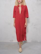 Load image into Gallery viewer, Casual Loose Soft Cotton And Linen Dress