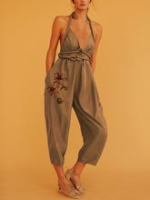 Load image into Gallery viewer, Fashion Sexy Minimalist Printed Halter Jumpsuits