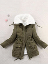 Load image into Gallery viewer, Winter Slim Mid-length Jacket Thick Hoodie