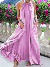 Load image into Gallery viewer, Bohemian Elegant Beach Vacation Loose Maxi Dress