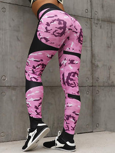 High Waist Fitness Legging Women Heartbeat Print