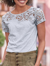 Load image into Gallery viewer, Casual Loose Lace T-Shirt Top