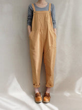 Load image into Gallery viewer, Casual Cotton Denim Linen Overalls Jumpsuit