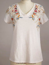 Load image into Gallery viewer, Cotton-Blend Crew Neck Casual Plain T-shirts