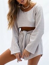 Load image into Gallery viewer, Casual Fashion Navel Knit Set