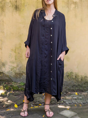 Cotton and Linen Casual Dress