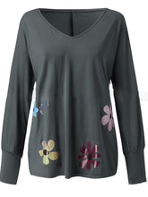 Load image into Gallery viewer, Long Sleeve Floral Printed Casual Blouse