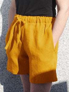 Cotton and Linen Casual Shorts