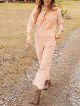 Load image into Gallery viewer, Fashion Casual Long Sleeve Buttoned Pocket Jumpsuit