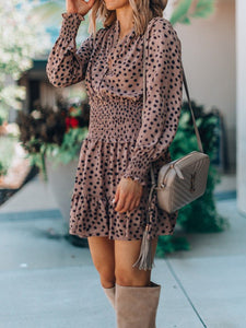 Button Long Sleeve Dresses