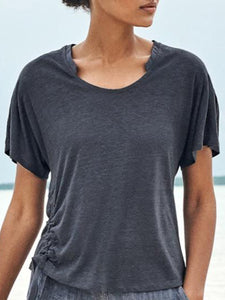 Stylish Wild Plain Casual T-shirt