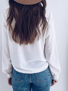 V-Neck Long Sleeve Shirt