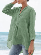 Load image into Gallery viewer, Cotton Linen Casual Shirt Top