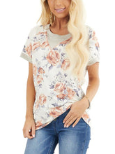 Load image into Gallery viewer, Spring Summer Short Sleeve Print Top
