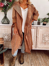 Load image into Gallery viewer, Autumn And Winter Lapel Long Trench Coat