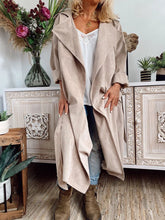 Load image into Gallery viewer, Autumn And Winter Lapel Long Trench Coat